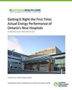 Image of Greening Health Care - Getting It Right the First Time - Actual Energy Performance of Ontarios New Hospitals